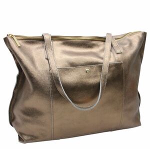 G.I.L.I. Metallic Rose Gold 100 Leather Tote